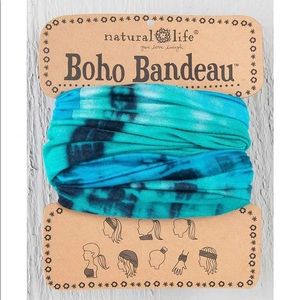 Turquoise Tie-Dye Boho Bandeau